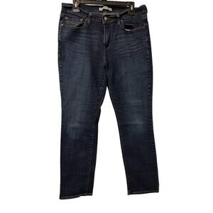 Classic Dark Blue Women's Straight Leg Jeans